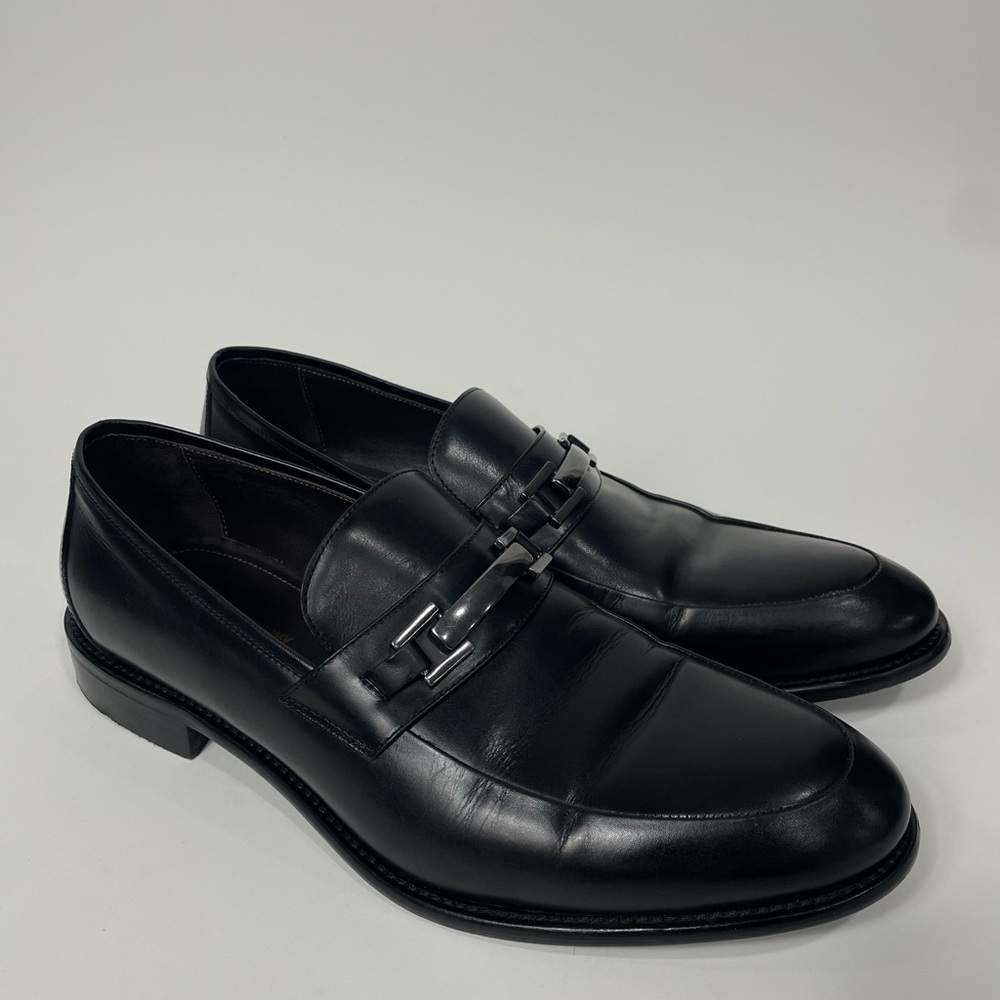 Johnston & Murphy Black Leather Loafers